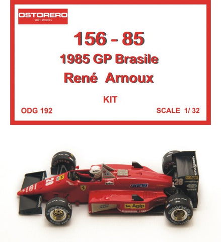 156 - 85 R. Arnoux Kit Unpainted - OUT OF PRODUCTION