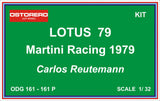Lotus 79 Martini Racing - Carlos Reutemann - Kit Pre Painted - OUT OF PRODUCTION
