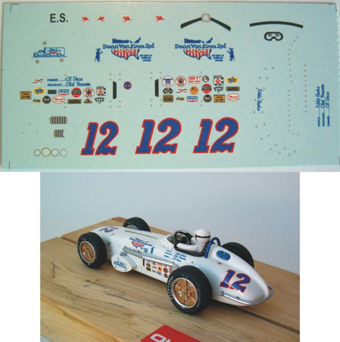 Decal Watson Roadster  # 12 - Eddie Sachs