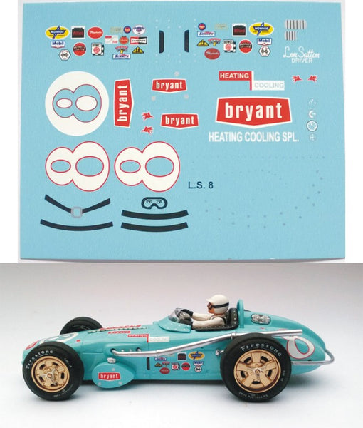 Decal Watson Roadster Bryant # 8 - Len Sutton