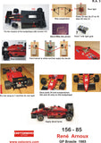 156 - 85 R. Arnoux Kit Pre-Painted - OUT OF PRODUCTION