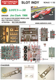 Lotus Type 38 Kit Unpainted - Jim Clark 1966 - OUT OF PRODUCTION