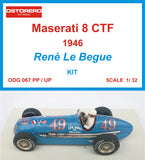 Maserati 8CTF Kit Unpainted - Renè LeBegue  # 49